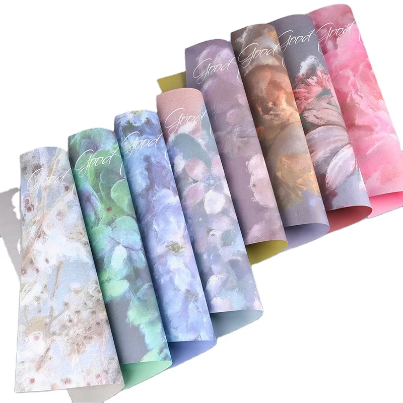 Yohpack Wholesale Packaging Materials Flower Shop diy Flower Wrapping Paper Wonderland Paper Wrapping For Bouquet