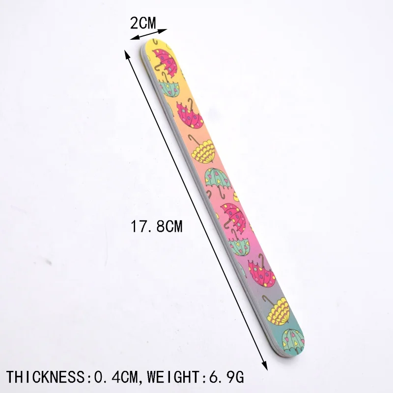 Custom logo printing sandpaper nail file