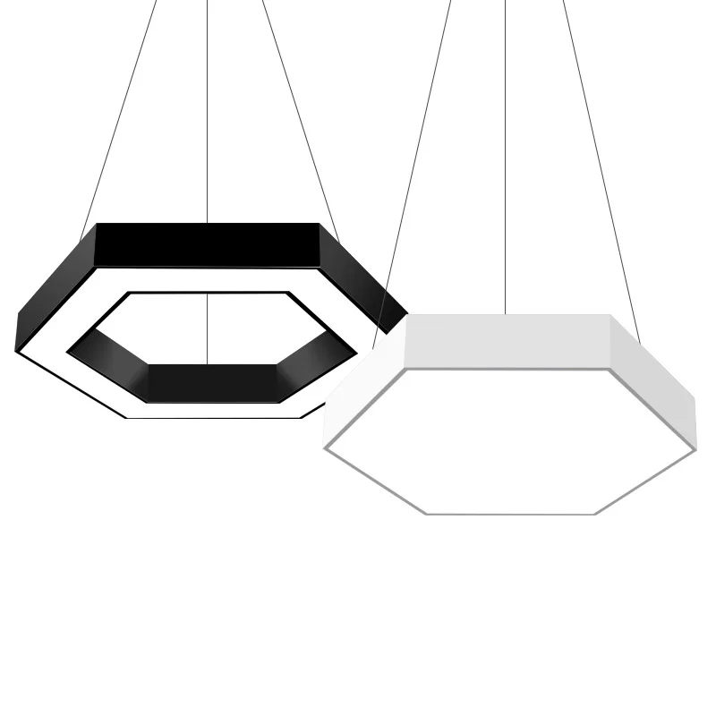 Office Hanging Linear Lighting Fixtures for Art Strip Lamp Modern Simple Upper and Lower Light Emitting