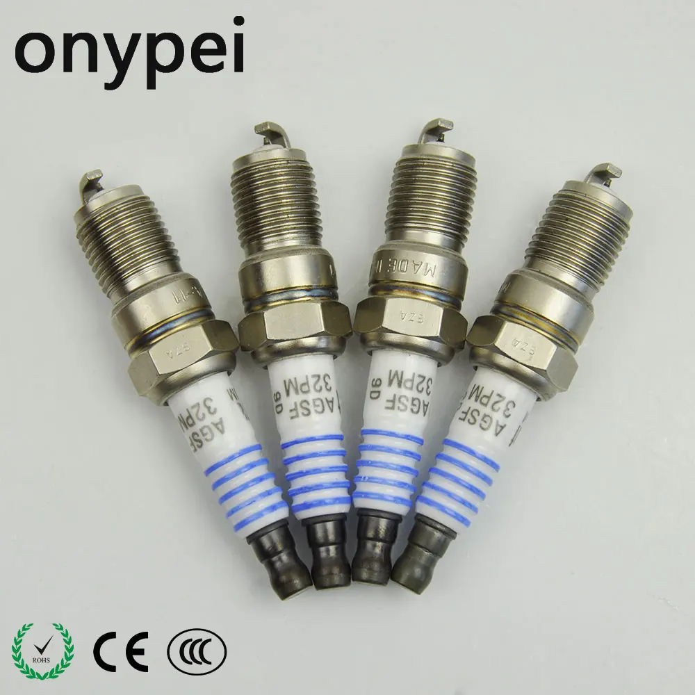 4 Bougies Bujias Spark Plugs SP-493 SP493 AGSF32PM  Platinum Spark Plug for Fiesta ST150 Focus Mondeo ST220
