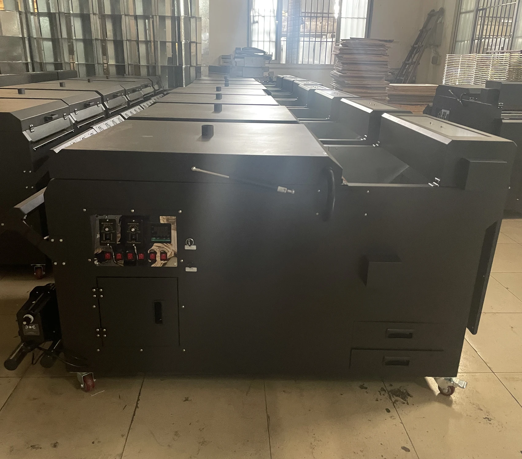 Large Format 24 Inch Dtf Printer 60cm Dtf Powder Shaker Machine for 2/4 Heads DTF Printer Hotmelt Powder Shaking Dryer Oven