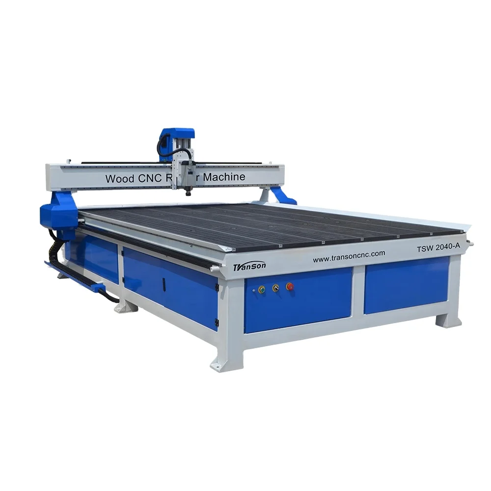 TSW2040 ЧПУ-роутер из тяжелого дерева с размером стола 2000*4000 мм для дерева и алюминия