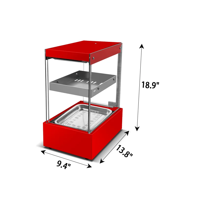 Professional Restaurant Counter Top Hot Food Heated Warming Display Cabinet Electric Warmer Showcase