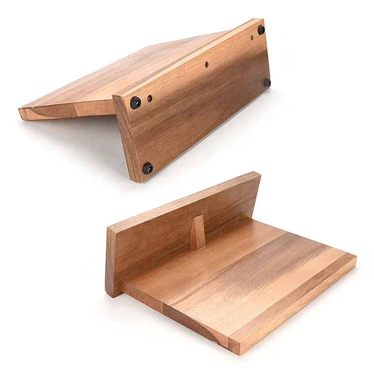 
Nature Acacia Household tool Stand Magnetic knife holder Solid wood kitchen knife magnet Block 