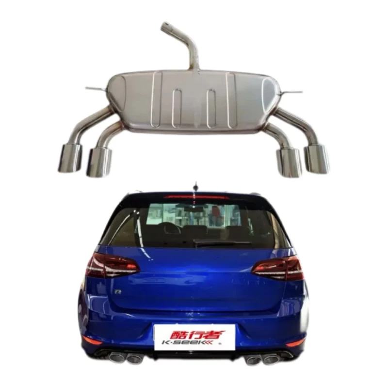 High Quality Stainless Steel Golf 7 Muffler Performance Parts Tail Pipe for Automobile and Beach Car OE Compatible