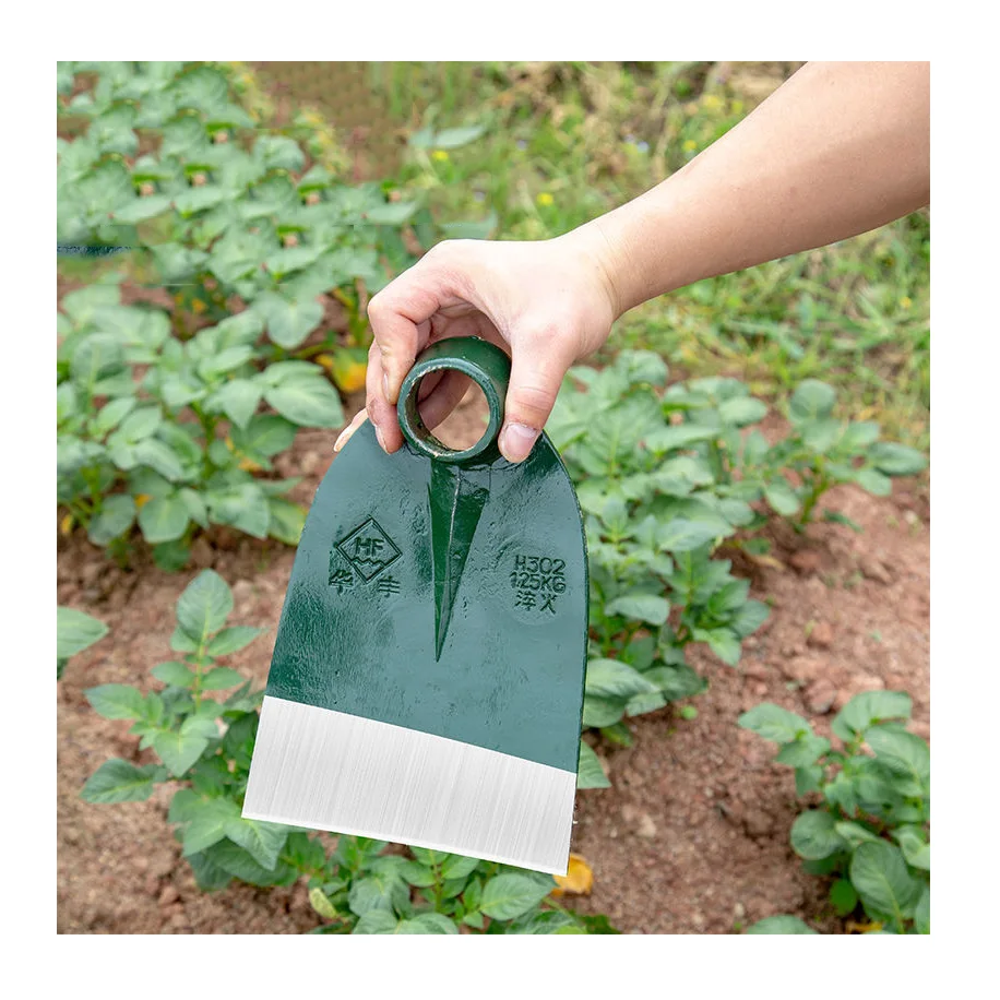 Gardening products wholesale high quality triangle hoe with wooden handle