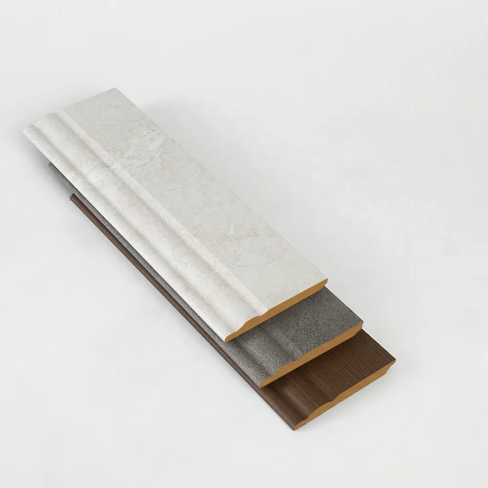 Modern Design MDF Skirting Line Customized White Solid Pine Wood Skirting Baseboard for Flooring Decoration Accessories