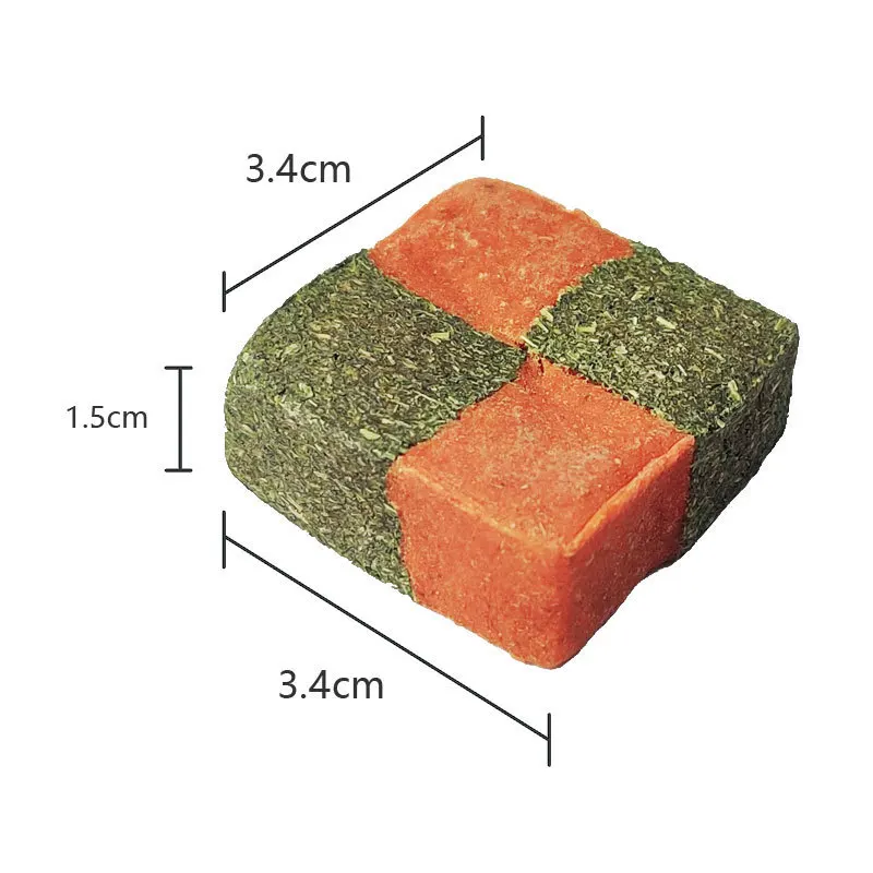 Pet Snacks Guinea Pig Totoro Pet Chewing Cake Rabbit Hamster Squirrel Timothy Carrot Grass Brick