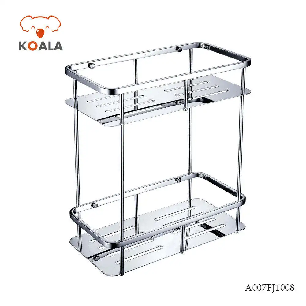 Stainless Steel Bathroom Toilet Bath Living Room Triangle Corner Shelf