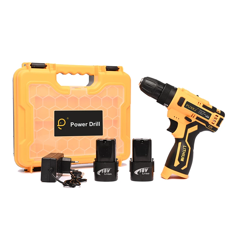 Suitable for PUXKJ 18V battery 2 in 1 electric hammer drill electric screwdriver 10mm multi-function