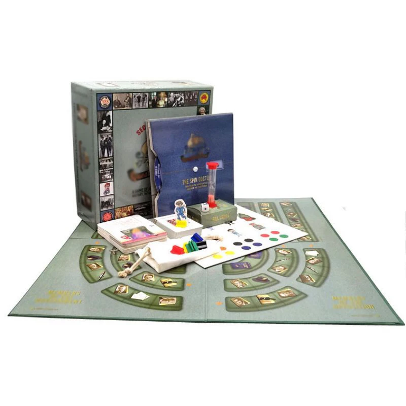 Game manufacturer customize tabletop board game set customize game pieces with box for adults and Children