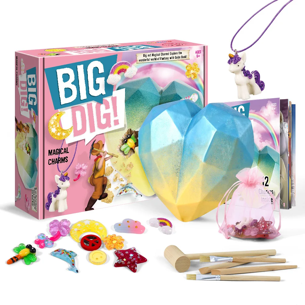 Excavate Fossils Dig for Gem Stones Gems Excavation Tools Mega Fossil and Gemstone Crystal Dig Kits Educational Toys