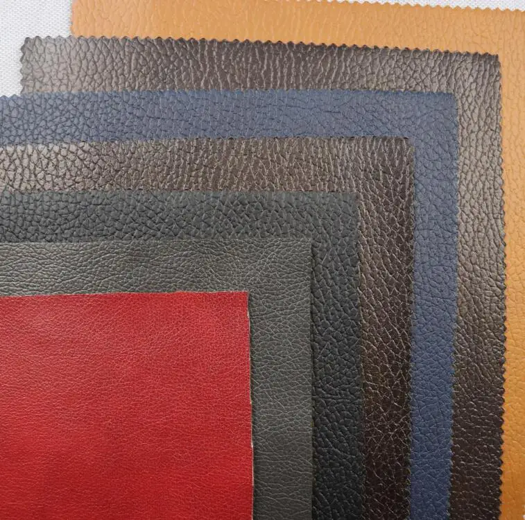 Factory Direct Sales Popular Design Pu Breathable Faux Leather Embossing Pu Leather for Sofa