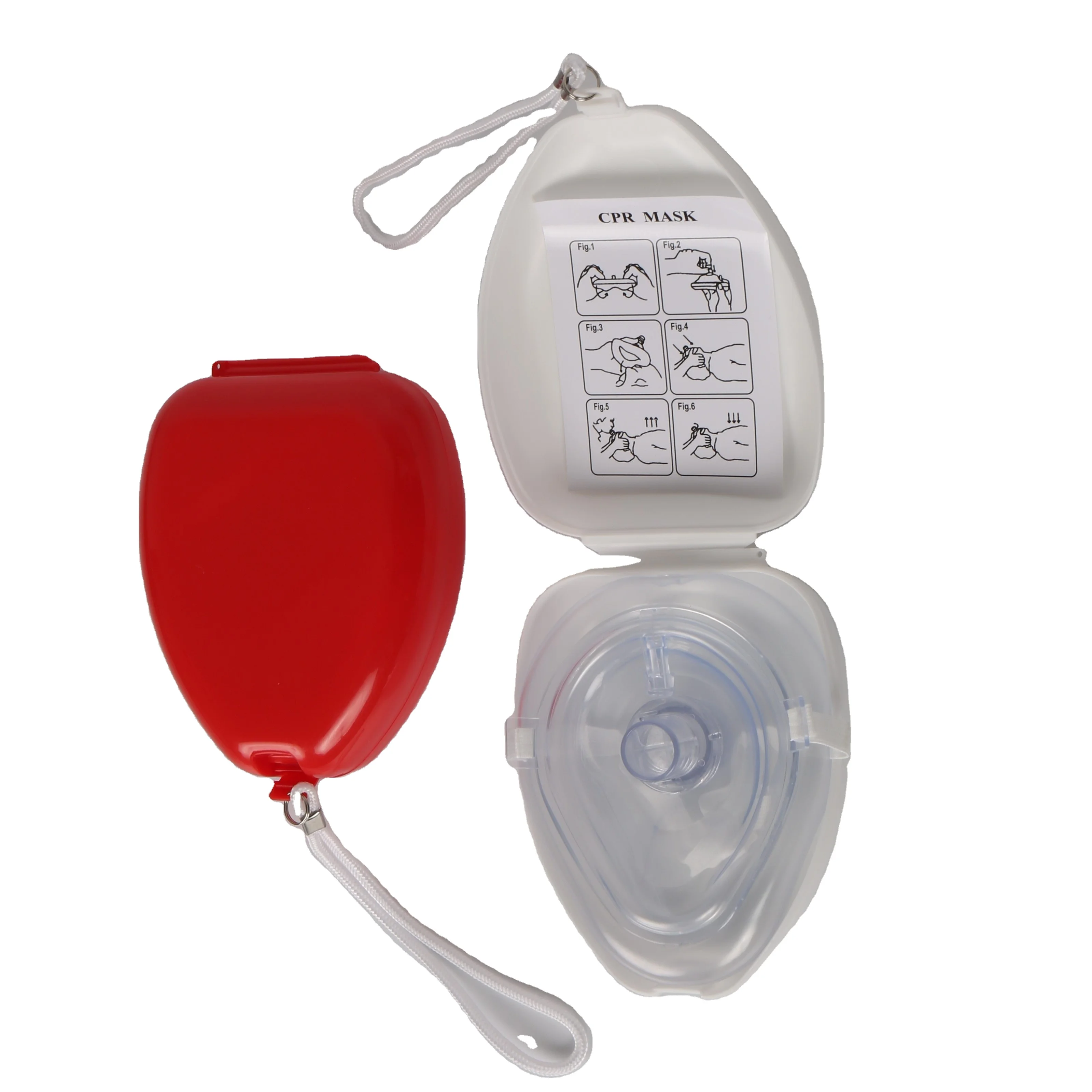 Emergency CPR mask  mouth to mouth mask   one way  CPR  breathing mask