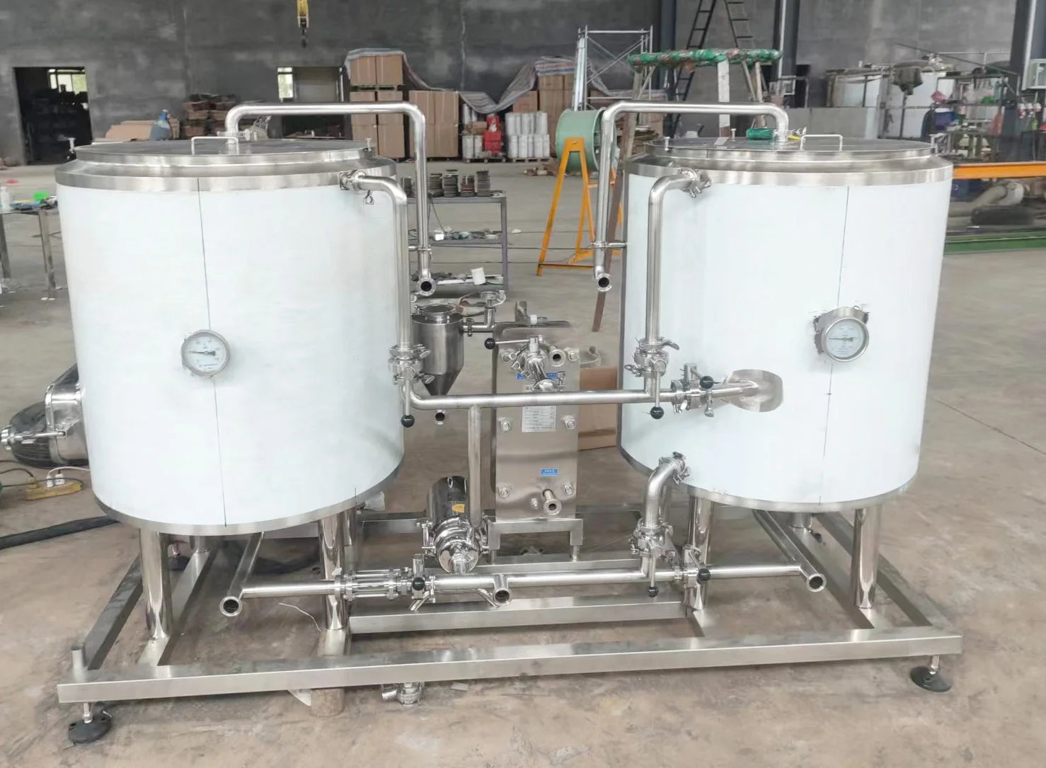 200L-300L Stainless Steel Brewery Equipment Double Vessel Beer Brewhouse for Bar Use for Sale