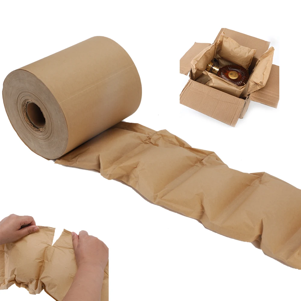 Biodegradable Eco-Friendly Inflatable Cushion Packaging Paper Air Bubble Pillow Roll Paper Air Pillow