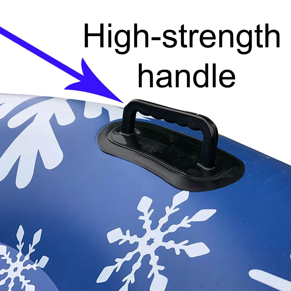 heavy duty hard bottom inflatable snow sled/tube with Strong Handles for Kids and Adults