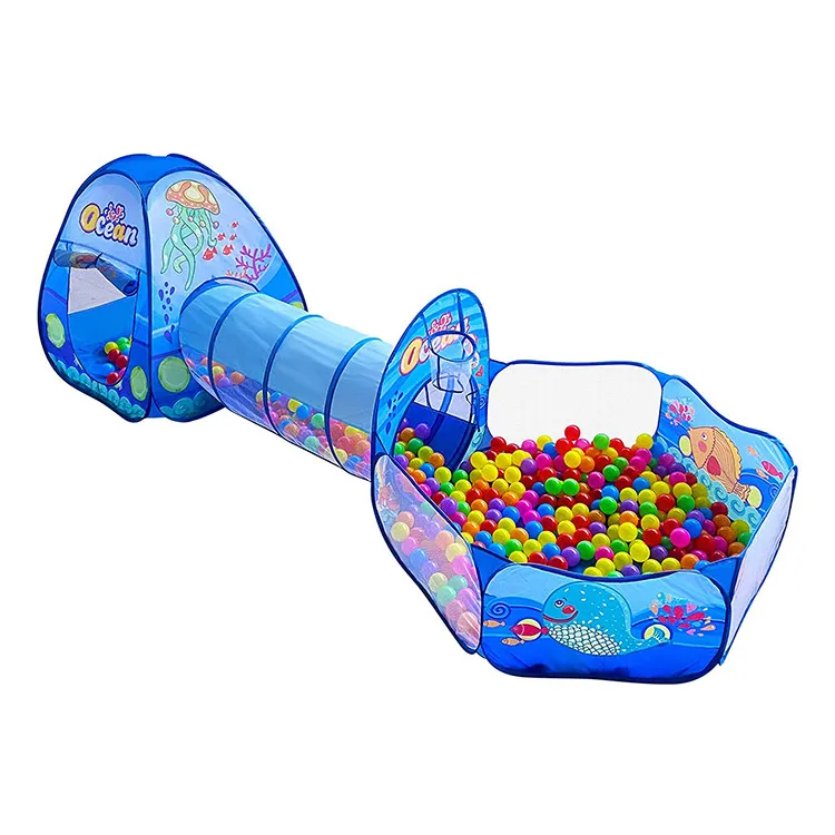 Cost-effective Customization Basketball Kids With Play Tunnel Pop Up Tent For Baby Indoor Outdoor