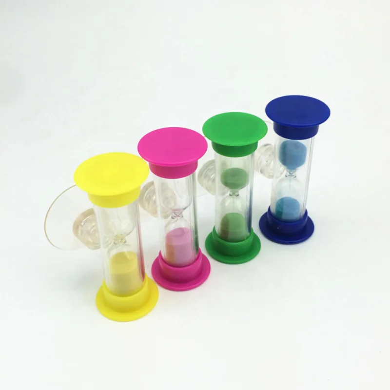 Five minute sand timer shower hourglass with suction cup