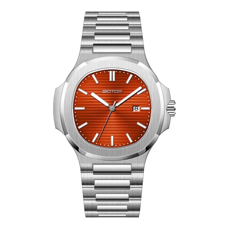Custom ODM OEM Luxury Mens Watches High Quality Stainless Steel Fashionable Quartz Waterproof