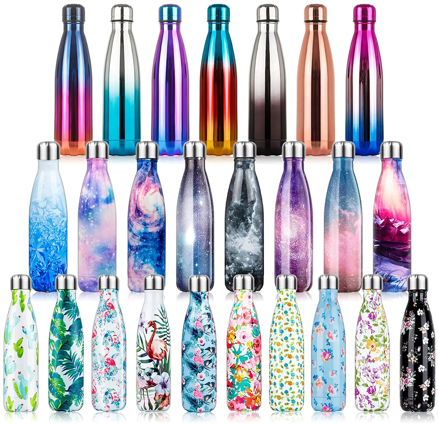 Reusable 500ml leakproof double wall vacuum insulated travel thermal flask cola shape stainless steel hydrogen water bottle gym