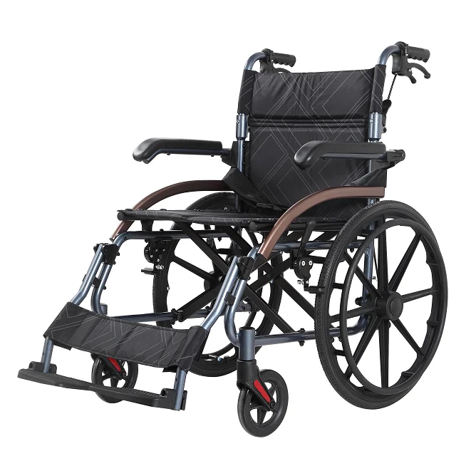 Health care products heavy duty patient wheelchair