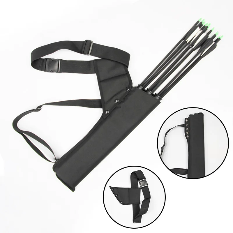 Portable Archery Arrow Back Quiver Bag And Outdoor Hunt Quiver Archery Holder Arrow Bow Waist Bag Target Archery Accessories