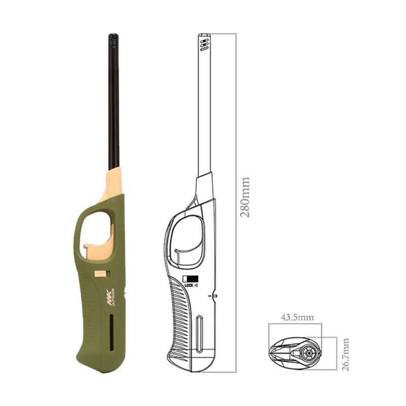 MK custom lighter wrap candle lady gas lighter gas stand gun electronic bbq rechargeable lighter plasma