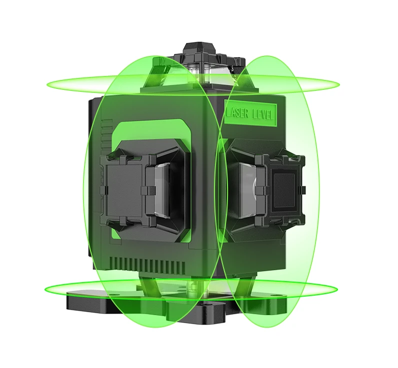 Borka mini rotary lazer level construction nivel laser level 360 green cross line laser self-leveling 16 lines 4D  machine tools