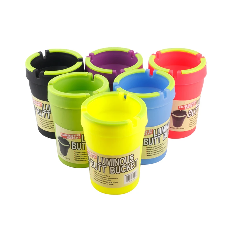 Smoking Products Luminous Cenicero Portatil Cendriers Cigares Cool Ashtray Smoking Car