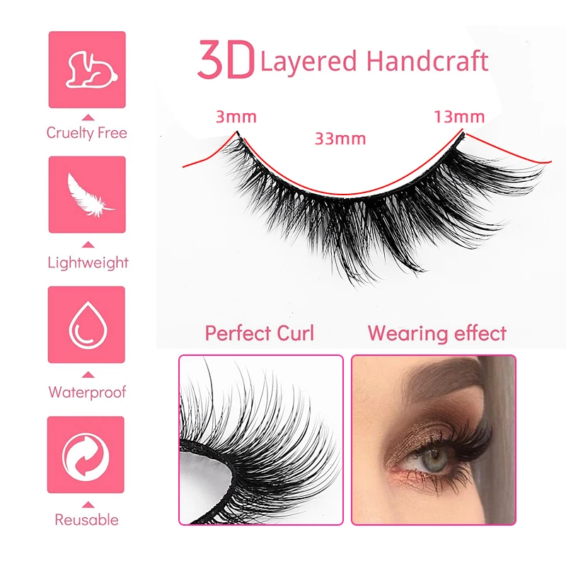 2024 New Design Foxy Winged Cat Eye Lashes Angel Wing Natural Silk Lash Faux Mink Fox Eye Lashes With Private Label