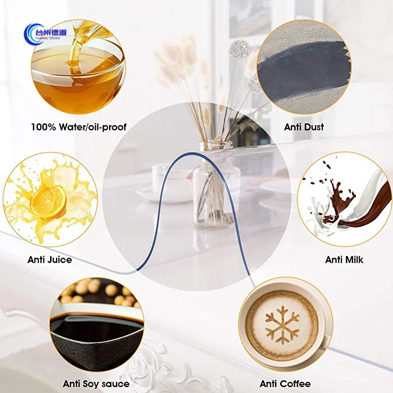 Best Quality China Manufacturer Silicone Tablecloth Transparent