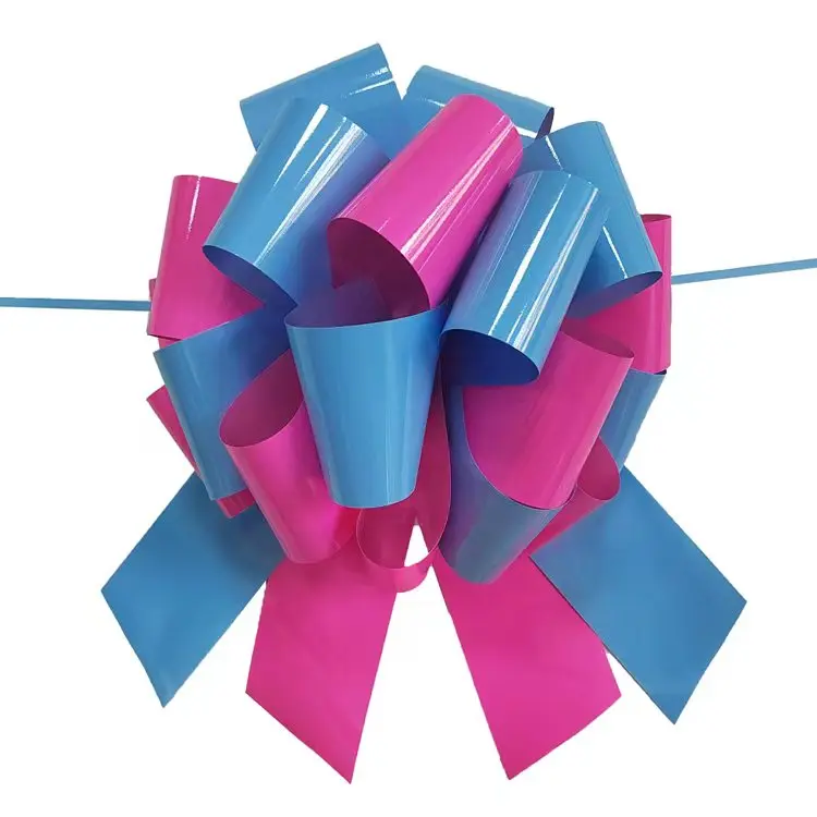 WONDERFUL Hot Sell Pom Pom Pull Bow Giant 12 Inch Car Bow For Wedding Car Decoration Ribbon