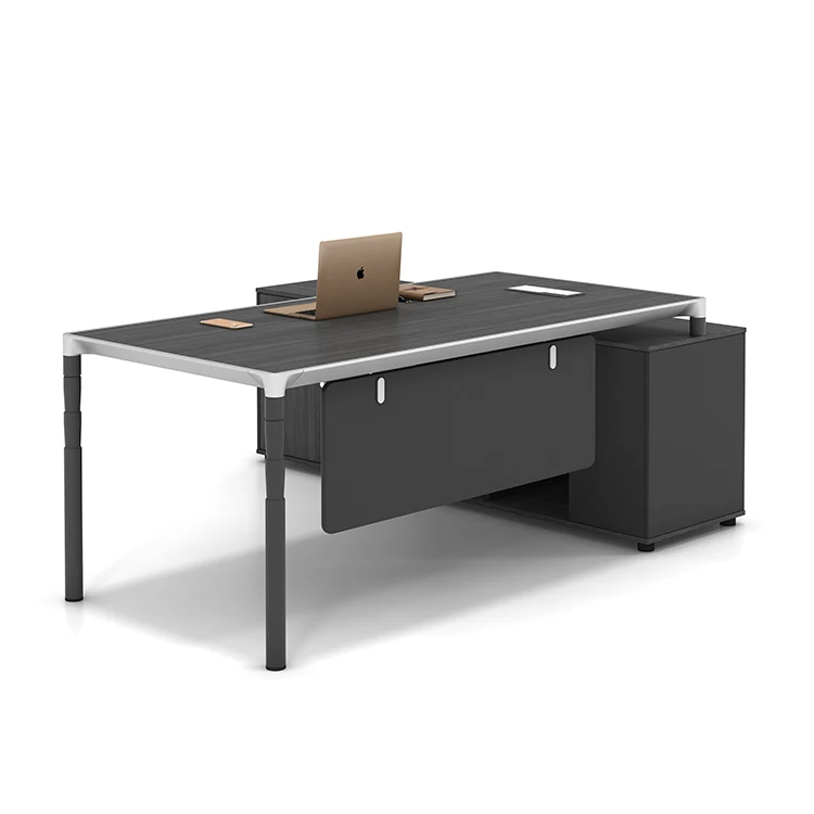 Modern luxury office painting l shaped boss ceo director desk executive wooden office table