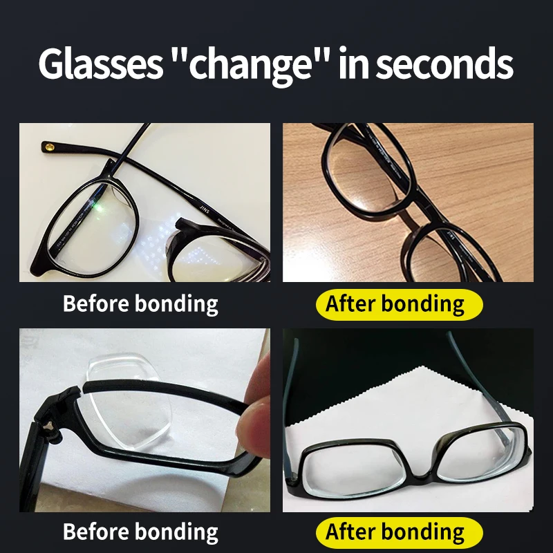 Sticky Glasses Frame Special Glue Super Sticky Eye Frame Nosepiece Lens Broken Repair Powerful Adhesive Cyanoacrylate  Glue 10g