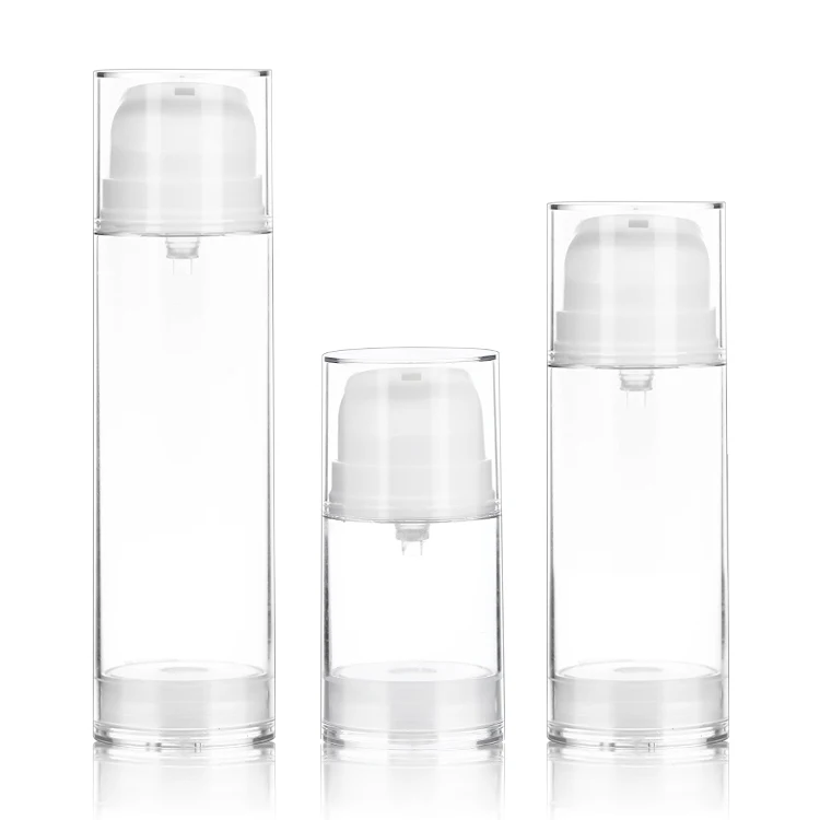 minimalist 50ml 100ml 150ml AS airless pump serum bottle for cosmetic