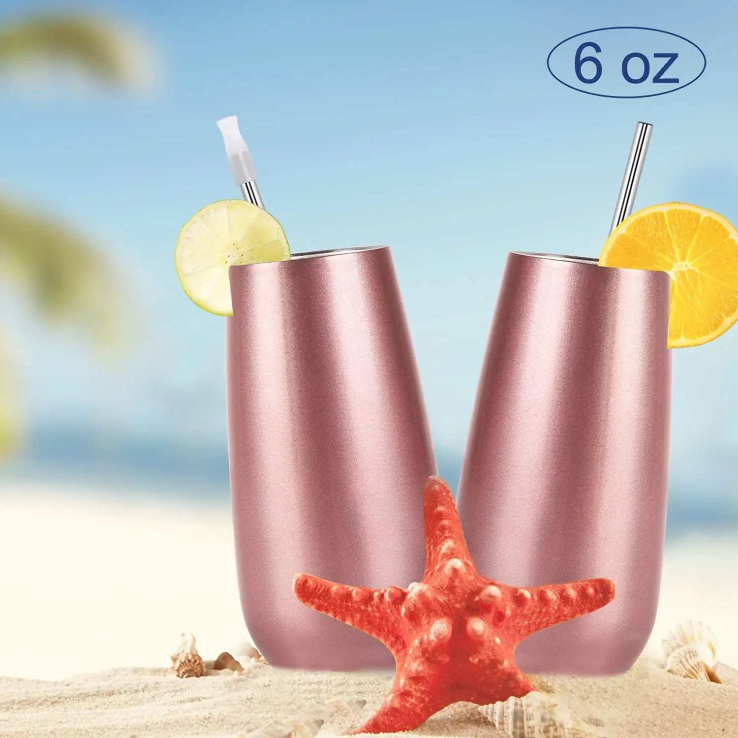 2021 Promotional  6OZ Double Wall Stainless Steel Travel Tea Cup Mug Wholesale