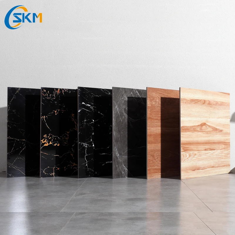 Китайская керамика SAKEMI 60x60 черная глазурованная мраморная плитка фарфоровая для пола на Филиппинах