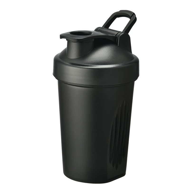 
500ml black plastic new custom bpa free gym protein shaker bottle 
