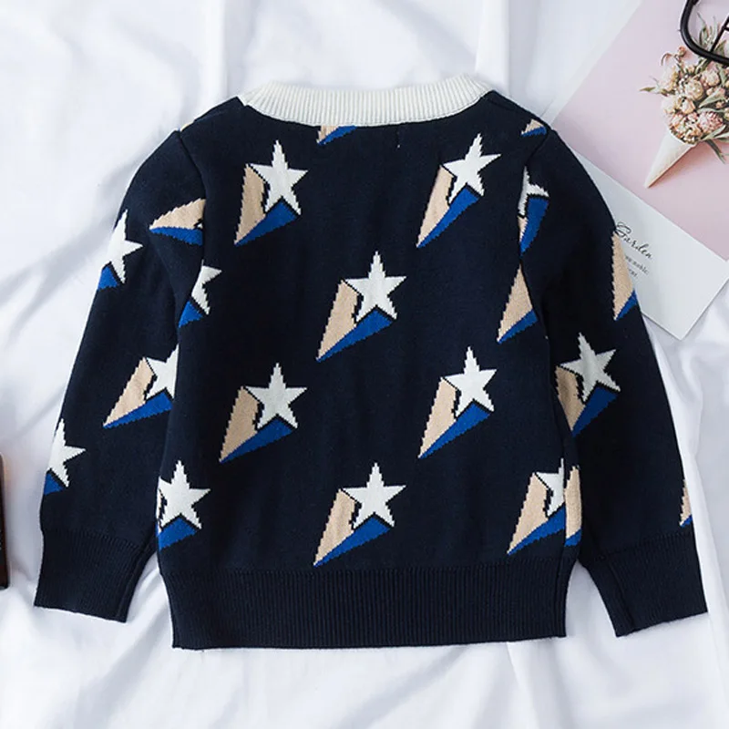 
Custom Factory Wholesale Children Fall Designs Pure Baby Child Boy Pullover Sweater 