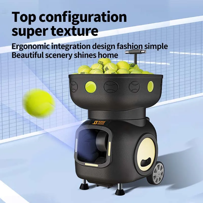 Siboasi 2024 New Launched Automatic Tennis Training Shooting Ball Machine App And Remote Control With Telescopic Rod