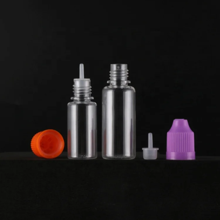 10ml PET Plastic liquid medicine eye dropper bottle with long thin tip