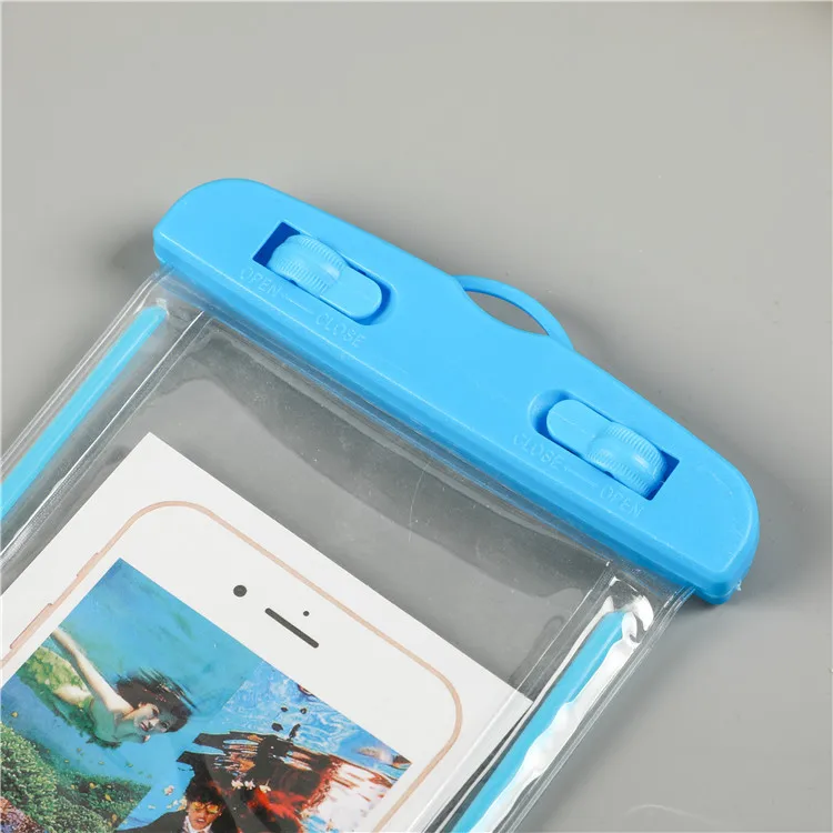 Universal Waterproof PVC Mobile Phone Cases Clear Pouch Waterproof Bag Water Proof Cell Phone Bag With Lanyard