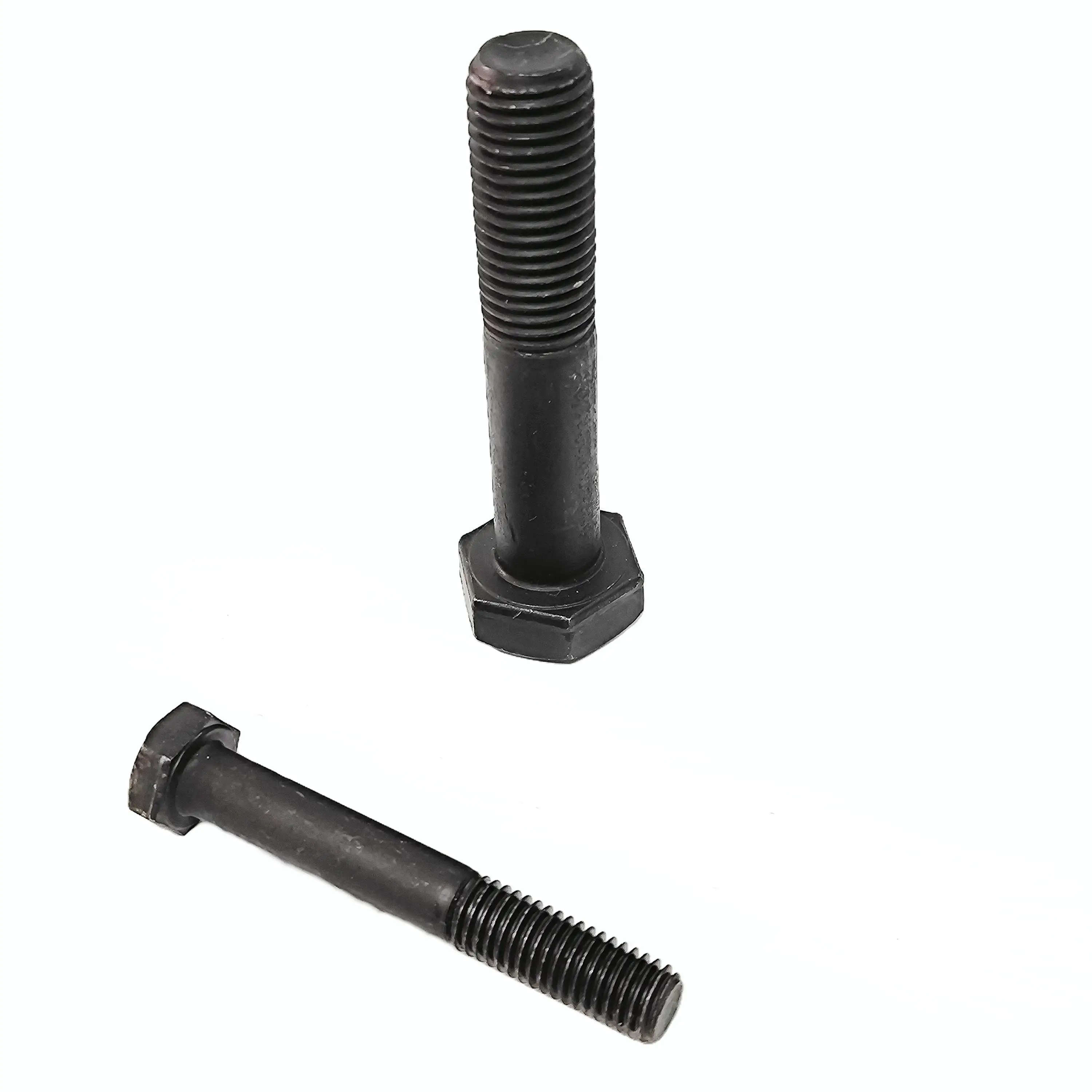 Black Hex Screw Bolt Din931 Tuerca Y Perno Fasteners Hexagon Bolts 8.8 Hex Head Bolt Price Industry 8 Strength Plain DIN933