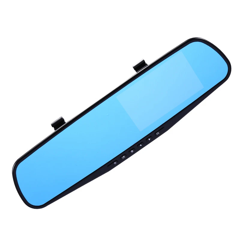 Новое поступление Автомобильный видеорегистратор с камерой 1080p в черном корпусе двойным объективом Full Hd 1080P зеркалом