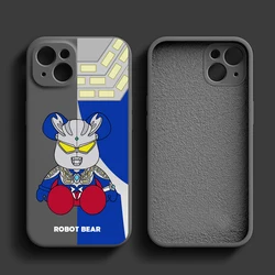 Cartoon Designs Phone Case for iPhone 14 13 Pro 12 11 Pro Xs X XR Max 8 7 SE with Cloth Silicone Cases Soft Back Cover