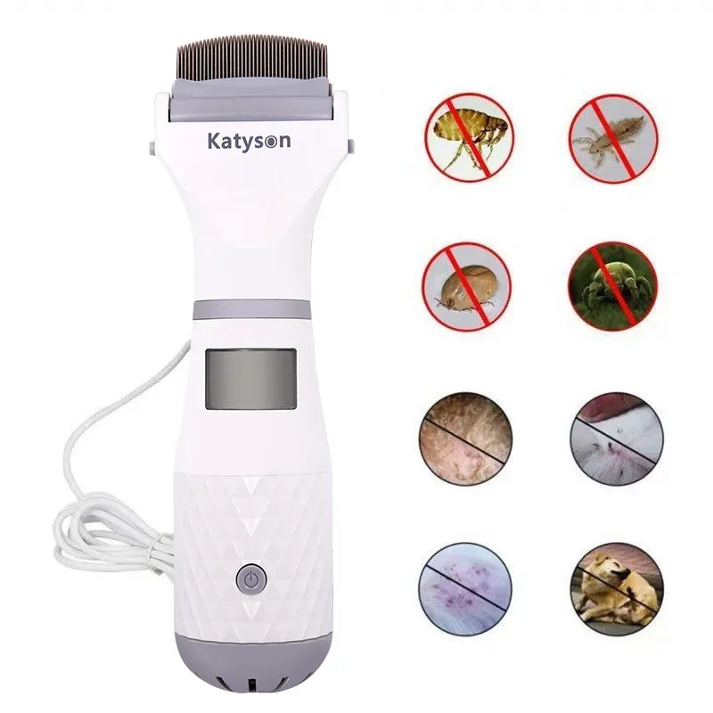 Electric Pet Flea Lice Cleaner Comb Dog Flea Vacuum Comb