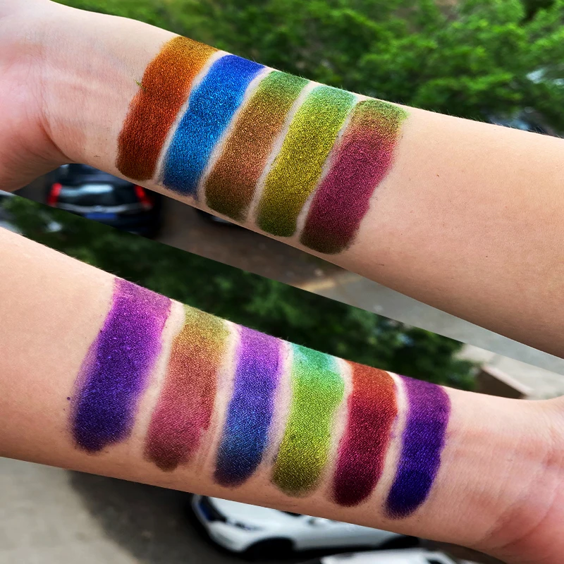 Amazon Hot selling special-shaped series chameleon  glitter Nail magic mirror powder holographic chunky polyester glitter