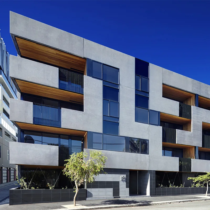 Hihaus exterior modern front wall facade tempered glass aluminium glass curtain wall