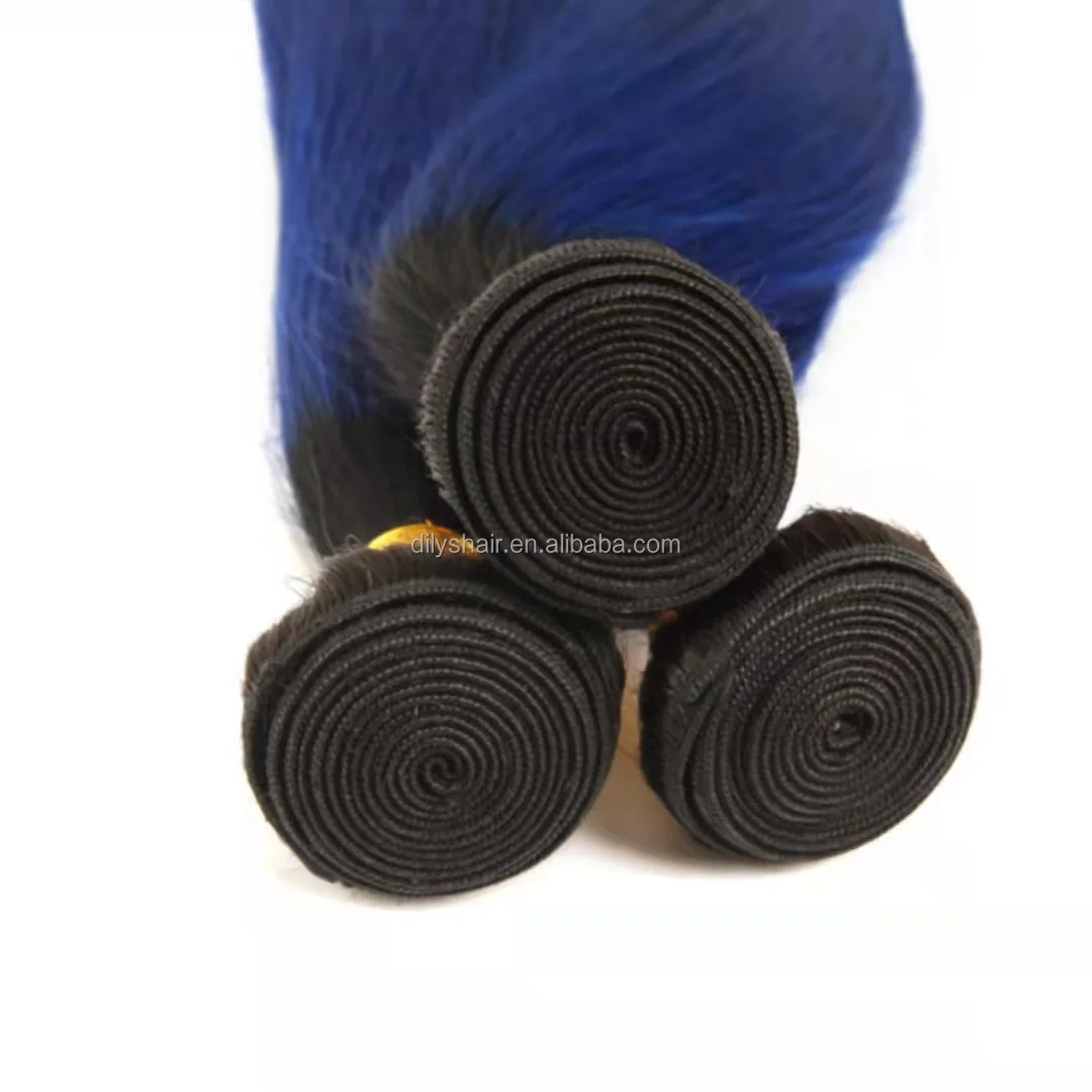 Top Grade Brazilian Virgin Raw Blue Orange Red Pink Silver Grey Colour Straight Weave Bundles Colored Human Hair Extensions